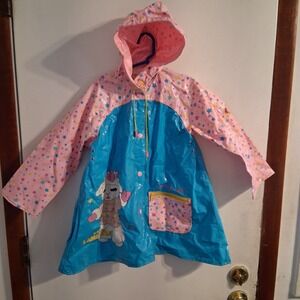 Baby Lamb Chop Shari Lewis Girls Raincoat Rain Jacket‎ 6 HTF Fair